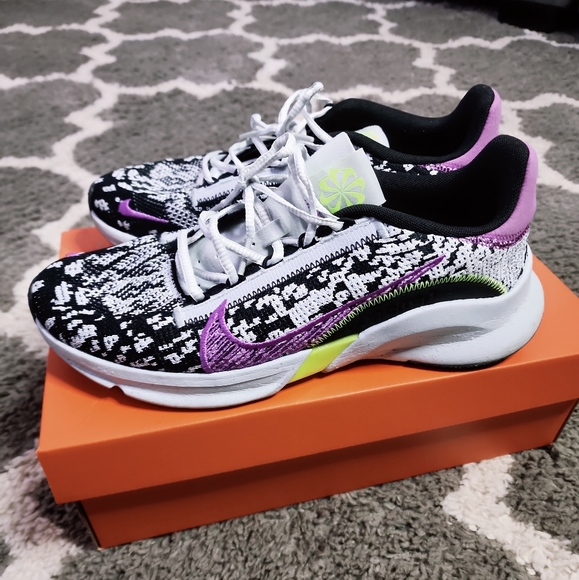 Nike Shoes - Nike SuperRep Go 3 Next Nature Flyknit Shoes Platinum/Black